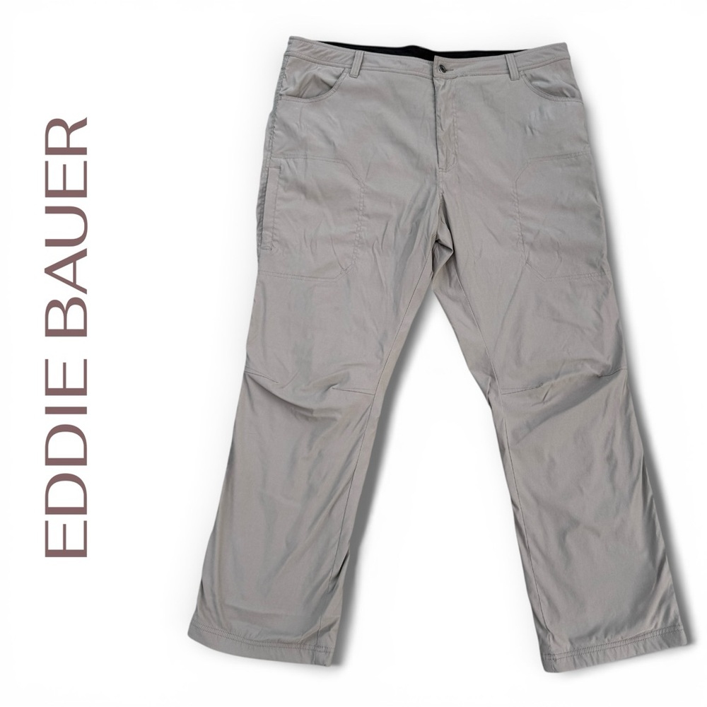 Eddie Bauer Men's Fleece Lined Cargo Pants Gray 42” x 32” Gorpcore